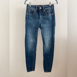 Pilcro and the letterpress high rise denim leggings size 26